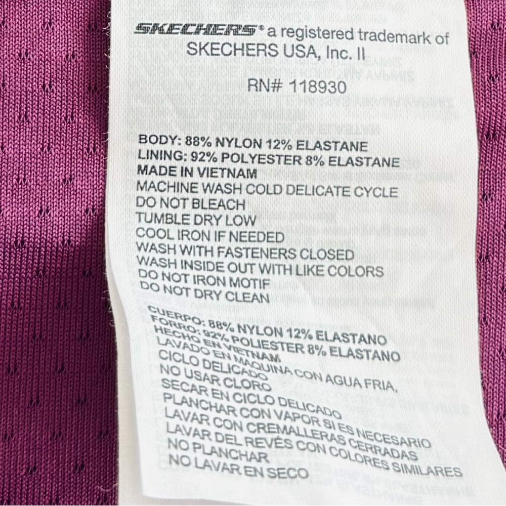 Skechers Womens Go Flex Go Walk High Waisted Skort Size XL Burgundy Red #118930 - Picture 10 of 10